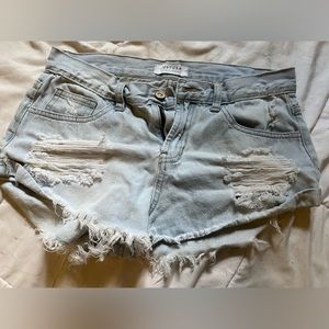 JUSTUSA high waisted jean shorts